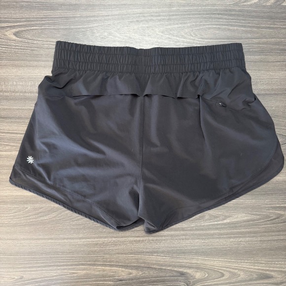 ATHLETA Mesh Racer Run Mid Rise 4" Short - Black - Small - Picture 6 of 8